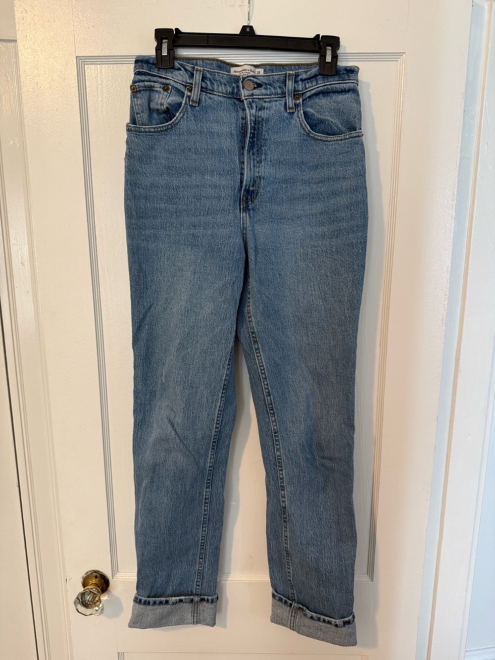 Abercrombie & Fitch Light Blue Straight Leg Jeans